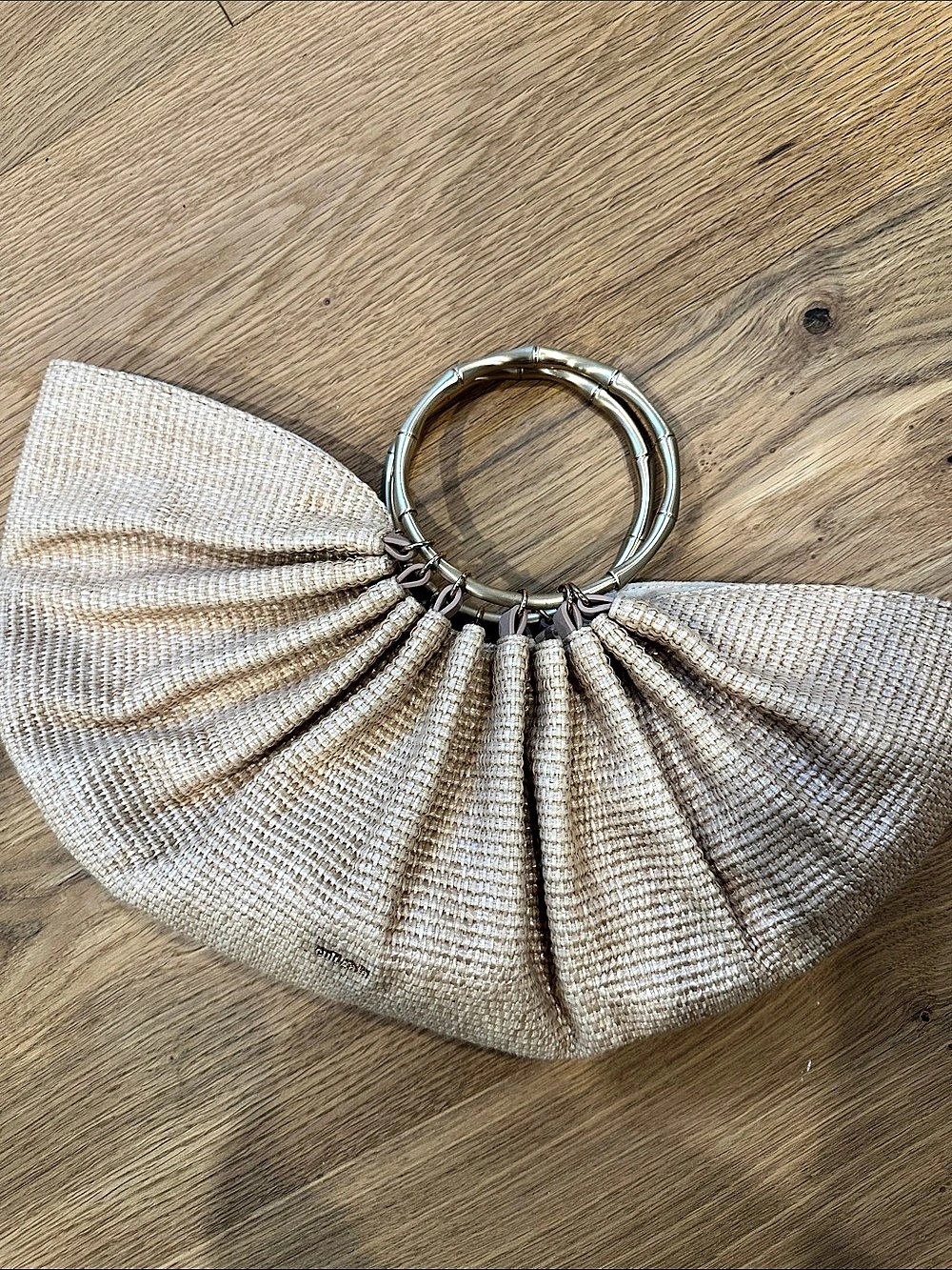 Cult Gaia Hera Bag Woven Shoulder Bag Beige